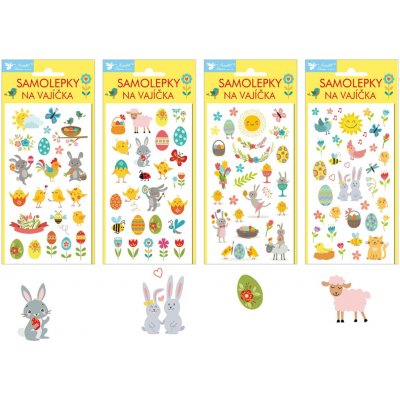 Velikonoční samolepky na vajíčka gelové veselé velikonoce – Zboží Mobilmania