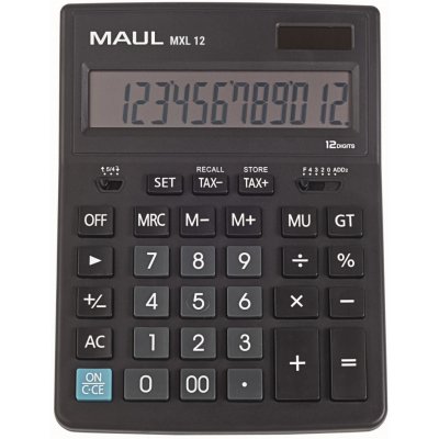 MAUL Stolní kalkulačka MC 12 - 12 míst, černá – Zboží Dáma