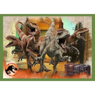 Trefl 4v1 Jurassic World Nebezpeční dinosauři skládačka 207 dílků – Zboží Mobilmania