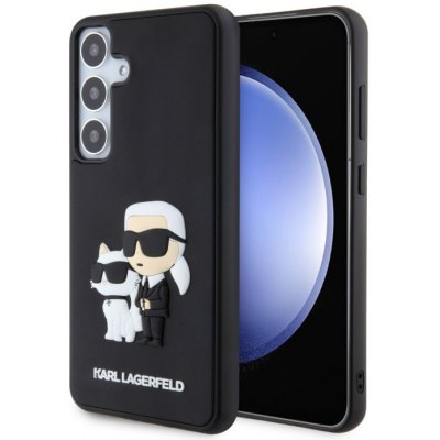 Samsung Galaxy S24+ Karl Lagerfeld 3D Rubber Karl and Choupette pouzdro černá