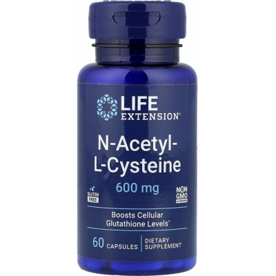 Life Extension N-Acetyl-L-Cysteine 600 mg 60 kapslí – Hledejceny.cz