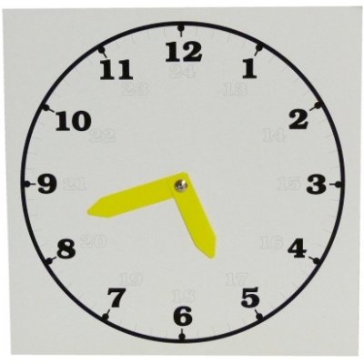 HIT OFFICE Školní hodiny bílé karton 20 x 20 cm. – Sleviste.cz