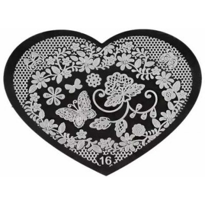 Starnails Razítkovací destička S16 Krajka kytky – Zboží Dáma