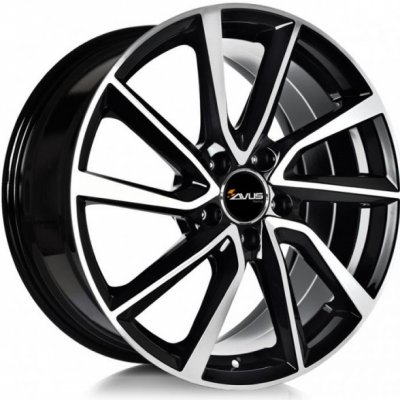 Avus Racing AC-518 8x18 5x112 ET48 black polished – Hledejceny.cz