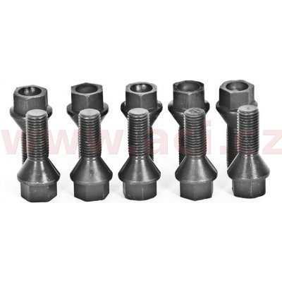 šroub kola, závit M12x1.5, kuželové sedlo, délka závitu 26 mm, celková délka 50 mm, velikost klíče 17 (sada 10 ks) | Zboží Auto