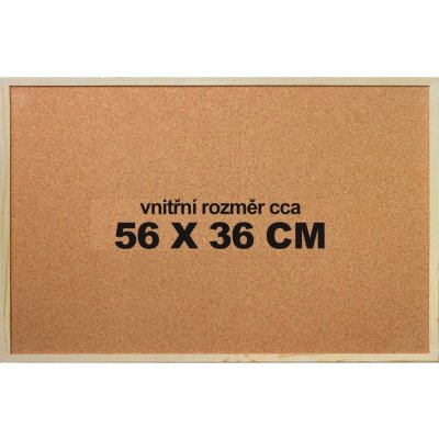 VICTORIA Korková tabule, 40 x 60 cm, dřevěný rám VVI15 – Zboží Živě