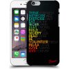 Pouzdro a kryt na mobilní telefon Apple Pouzdro Picasee silikonové Apple iPhone 6/6S - Motto life čiré