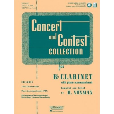 CONCERT & CONTEST COLLECTIONS + Audio Online klarinet + klavír PDF