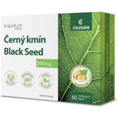 Colfarm Biovitum Liquid Černý kmín Black seed, 60 kapslí