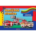 Hasičská stanice jednoduché papírové vystřihovánky – Zboží Dáma