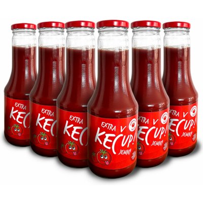 ZP Mikulčice XXL Extra sada kečupů sklo 6 x EXTRA KEČUP jemný 0,5 kg – Zboží Dáma