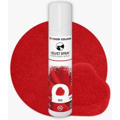 Food Colours sametový sprej Red 100 ml – Zboží Dáma