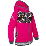 Unuo dětská softshellová bunda bez zateplení Fuchsiová Jednorožci – Zboží Dáma