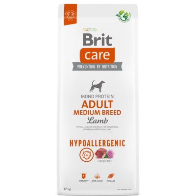 Brit Care Dog Hypoallergenic Adult Medium Breed Lamb 14 kg