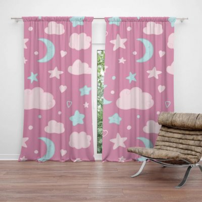 Sablio Závěs Dětská obloha: 2ks 140x250cm – Hledejceny.cz