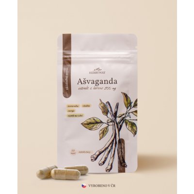 Herbyway Ašvaganda extrakt z kořene 800mg 10 kapslí – Hledejceny.cz