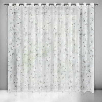 EUROFIRANY ZÁCLONA NA KROUŽCÍCH BESSY 350X250 CM VÍCEBAREVNÁ – Hledejceny.cz