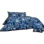 Dadka povlečení bavlna Snowflakes tmavě modré 140x200 70x90 – Hledejceny.cz