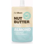 GymBeam Ořechové máslo 2 gO mandlové máslo s kokosem a bílou čokoládou 80 g – Sleviste.cz