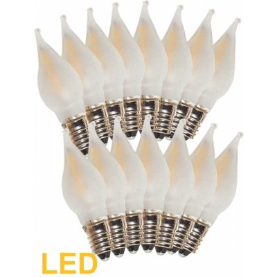 ElektroSkalka Žárovky E-10 34V LED Filament pro 7x34V svícen 15ks, matné (1ks) – Hledejceny.cz