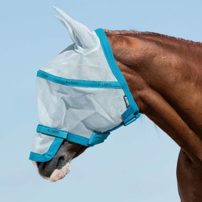 Horseware Maska na hlavu Rambo Plus baby blue – Zboží Dáma