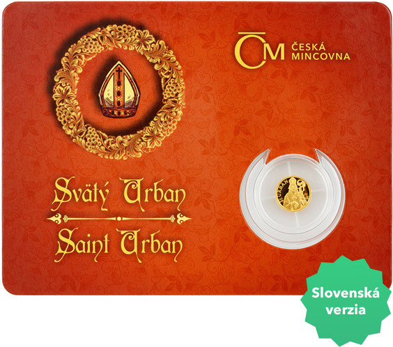 Česká mincovna zlatá mince Patroni Svatý Urban 0,5 g