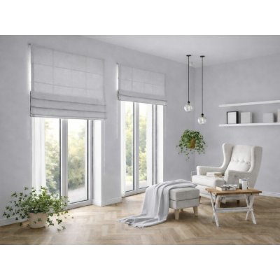 Zebra-shop ŘÍMSKÁ OP2960 Světle ŠEDÁ 180 X 120 cm vlevo – Sleviste.cz