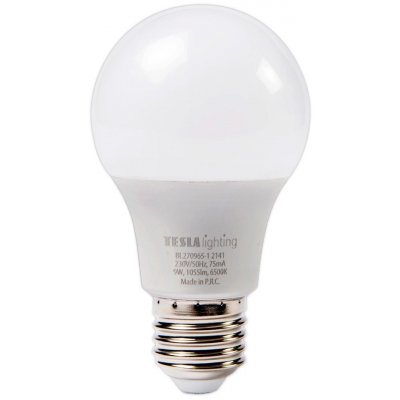 Tesla LED BULB E27, 9W, 1055lm, 6500K studená bílá BL270965-1 – Zboží Živě