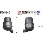 Filtr sazových částic, výfukový systém AS FD1040 | Zboží Auto