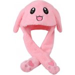 Excellent Plyšová čepice s pohyblivýma ušima Růžový králíček – Hledejceny.cz