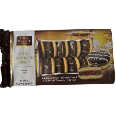 Feiny Biscuits Dezertní piškoty s višňovou náplní 380 g – Zboží Dáma