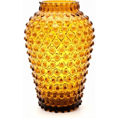 Váza 25cm - Hobnail - Ananas - amber – Hledejceny.cz