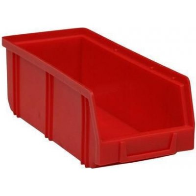Manutan Plastový box 8,3 x 10,3 x 24 cm, červený