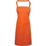 Premier PR154 Zástěra s laclem a kapsou na břiše Colours oranžová – Hledejceny.cz