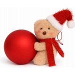 DECOLED Vánoční ozdoba na stromeček s medvídkem, 10 × 6 × 11 cm, plast, červená, lesk – Hledejceny.cz