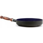 BELIS Smaltovaný lívanečník s dřeveným držadlem 24 cm BSE 88024-07B000Y3 – Zboží Mobilmania