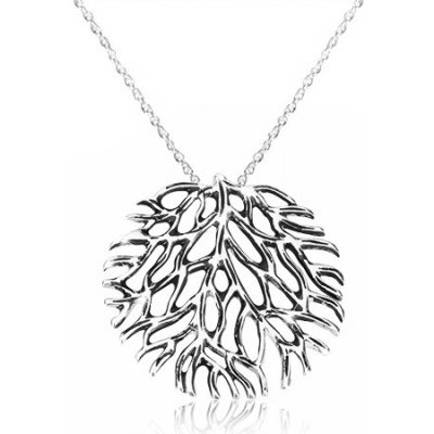 Šperky eshop ze stříbra rozvětvený korál s patinou spirálovitý S18.27 – Zboží Mobilmania