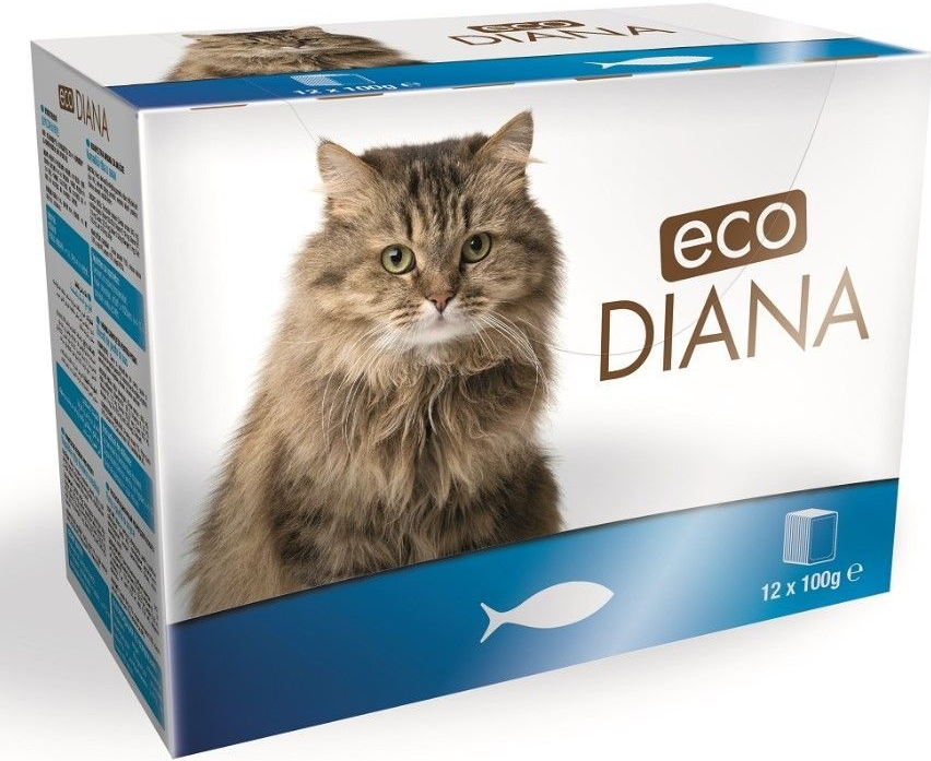 Diana eco Cat rybí kousky v omáčce 12 x 100 g