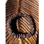 HEDVÁBNÝ SVĚT Různobarevné gumičky do vlasů 1 ks nová kolekce, WHITE ORCHID Nová generace gumiček: čokoládově hnědá – Zboží Dáma