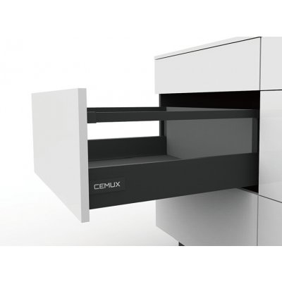 Cemux A Box zásuvka antracit H199/500 mm s relingem – Zboží Dáma