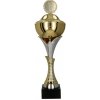 Pohár a trofej Kovový pohár s poklicí Zlato-stříbrný 33 cm 12 cm