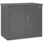 Přístřešek na popelnice biohort Alex Duo 148 x 88 x 129 cm tmavě šedá metalíza – Zboží Mobilmania