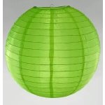 Kulatý lampion 30cm zelený děrovaný – Zboží Dáma