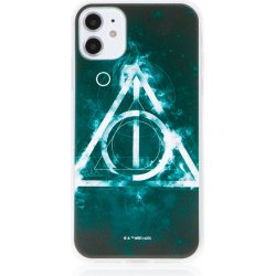 Pouzdro AppleMix Harry Potter Apple iPhone 11 - gumové - Relikvie smrti - černé