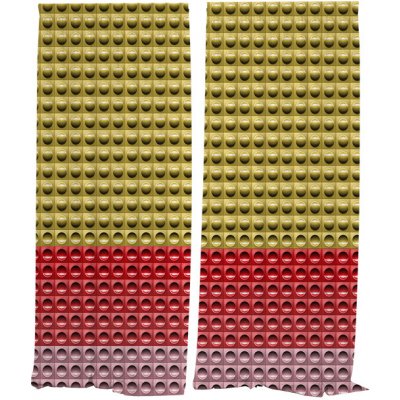 IMPAR Závěsy Dlaždice metra – Staromětská (Rozměr : 140x250, Materiál: Interlock) – Hledejceny.cz
