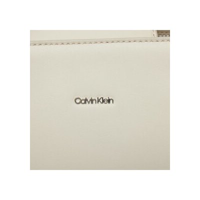 Calvin Klein kabelka Ck Must Shopper Md Pu/Nubuck K60K611677 Dk Ecru PC4