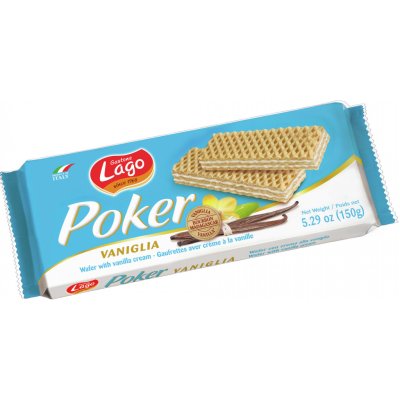 Gastone Lago Poker vafle s příchutí vanilky 150 g – Zboží Dáma