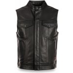 Drake Brixton kožená vesta černá – Sleviste.cz