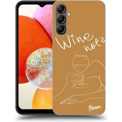 Pouzdro Picasee silikonové Samsung Galaxy A14 4G A145R - Wine not černé – Zboží Mobilmania