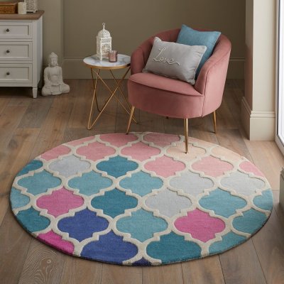 Flair Rugs Illusion Rosella Pink/Blue Vícebarevná